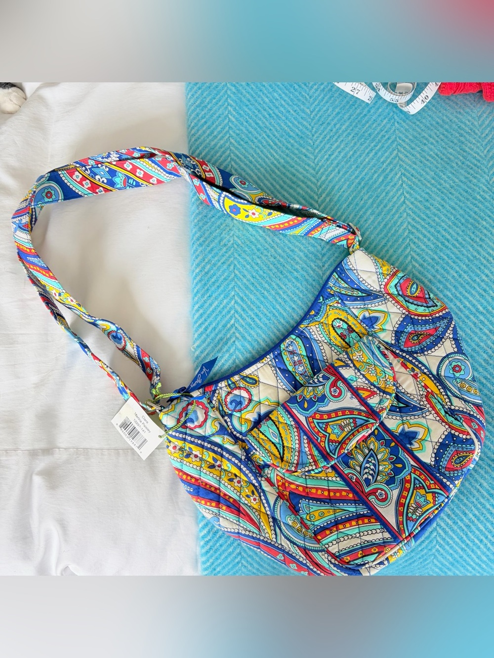 Vera Bradley Multicolor Paisley Quilted Shoulder Bag